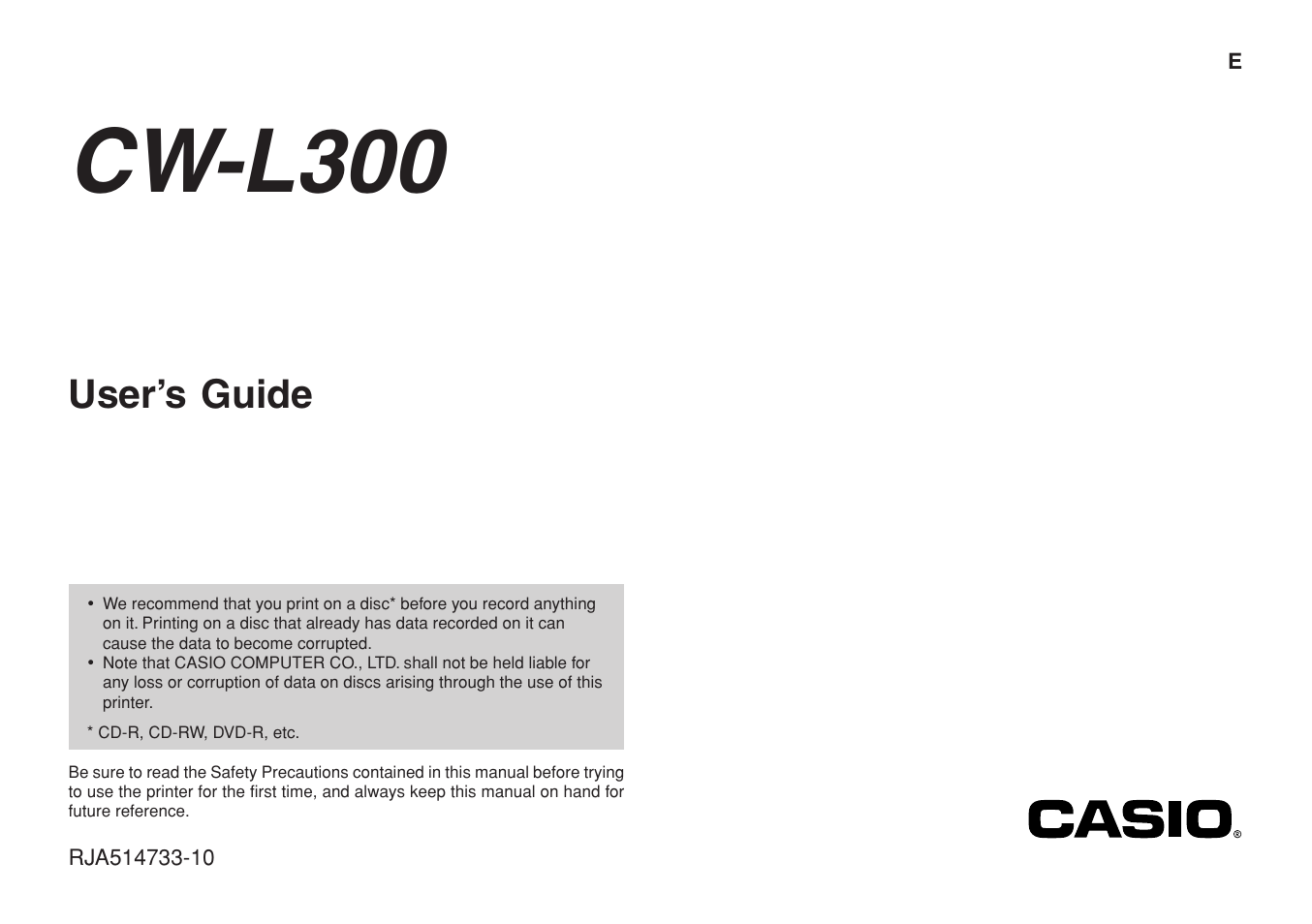 Casio CW-L300 User Manual | 78 pages