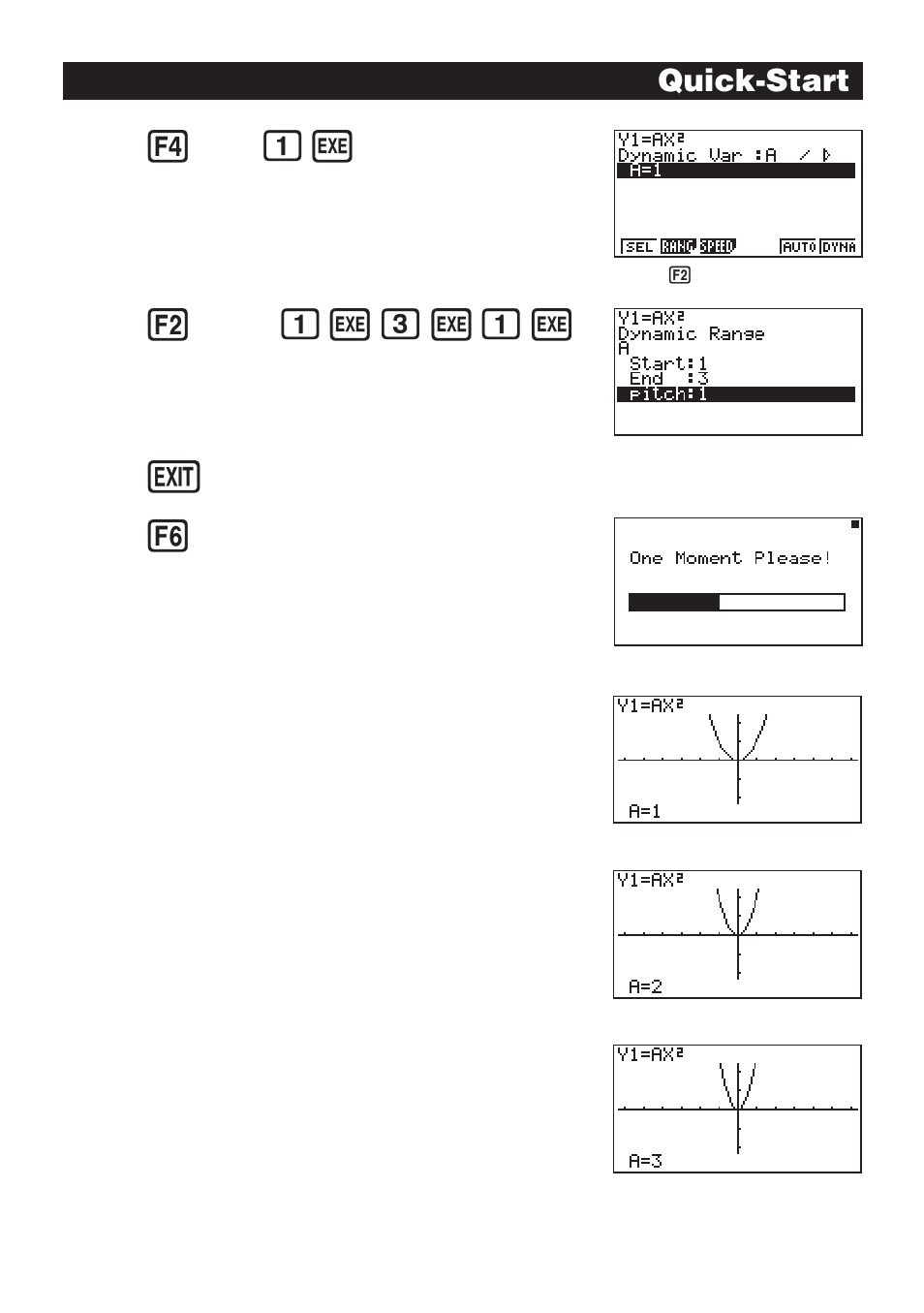Bwdwbw, Quick-start | Casio CFX-9970G User Manual | Page 18 / 39
