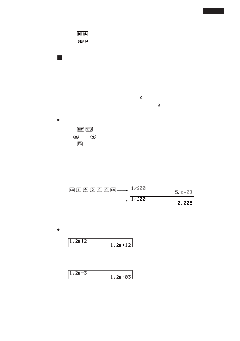 Kexponential display | Casio CFX-9970G User Manual | Page 36 / 39