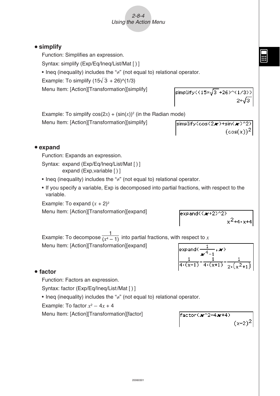 Casio CLASSPAD 330 3.04 User Manual | Page 164 / 954