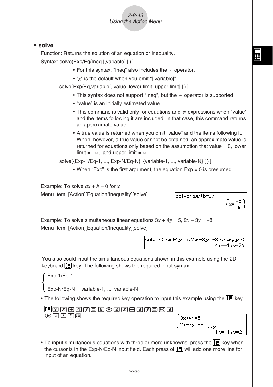 Casio CLASSPAD 330 3.04 User Manual | Page 203 / 954