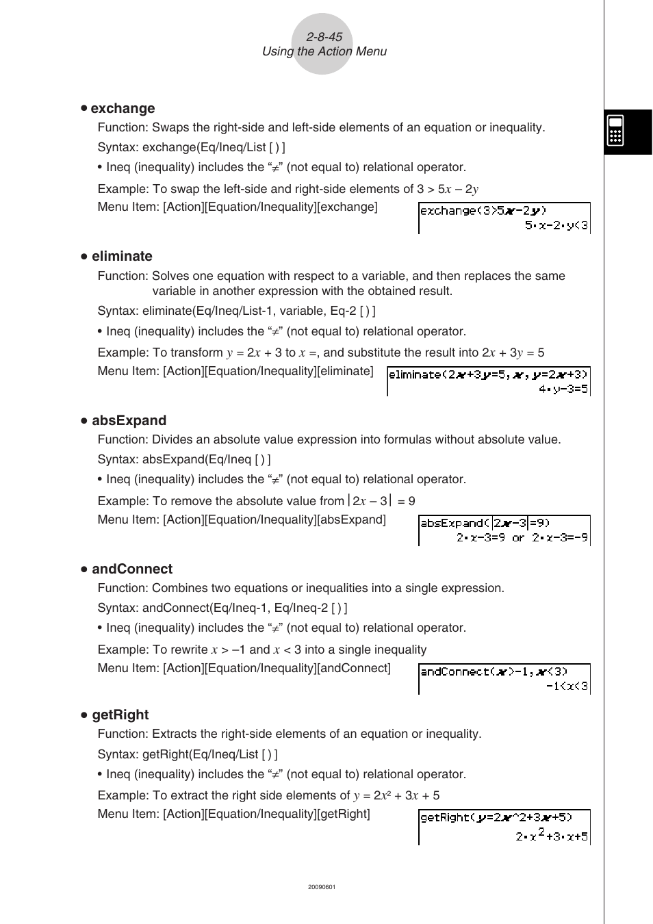 Casio CLASSPAD 330 3.04 User Manual | Page 205 / 954