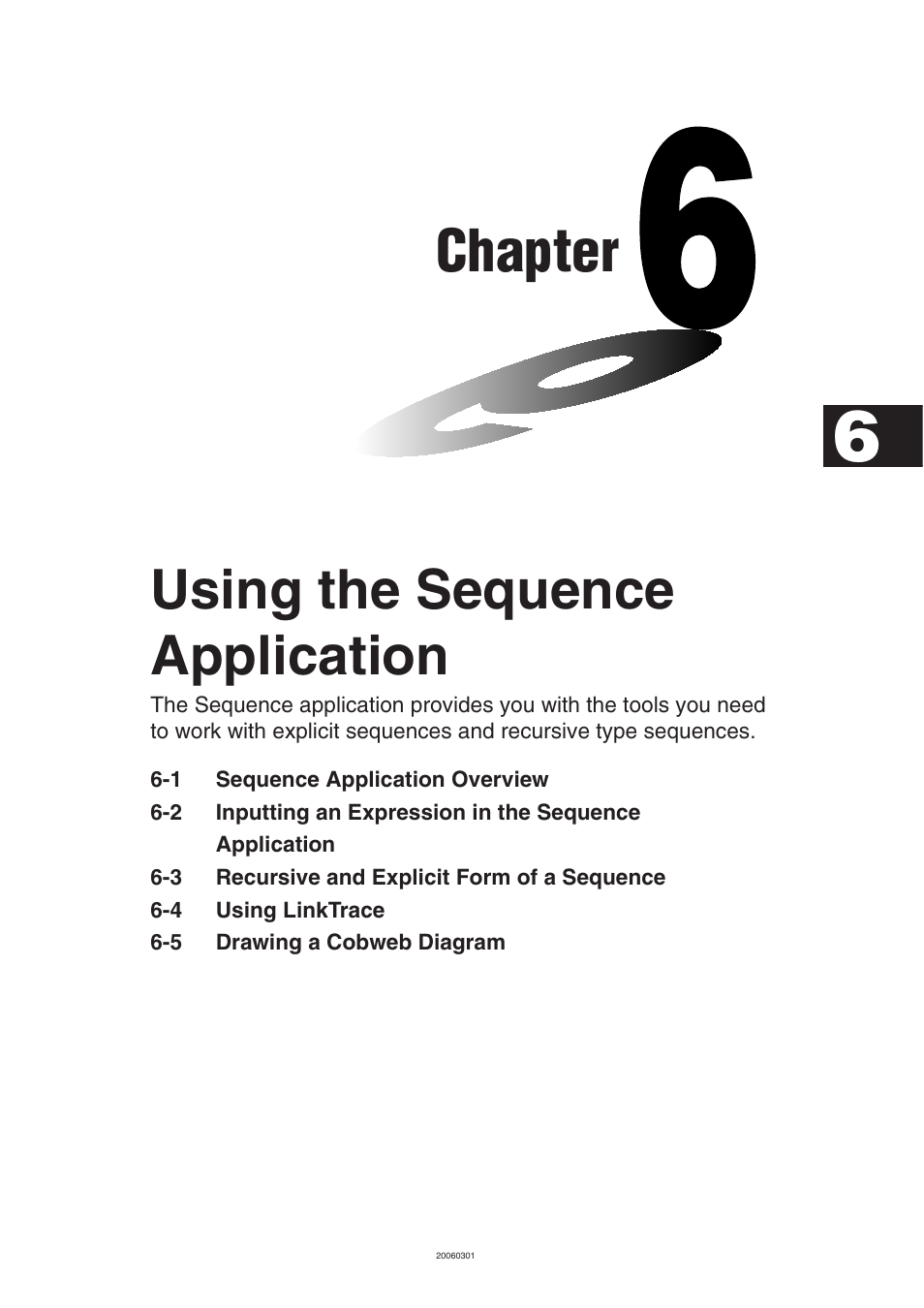 Chapter 6 using the sequence application, Chapter, Using the sequence application | Casio CLASSPAD 330 3.04 User Manual | Page 362 / 954