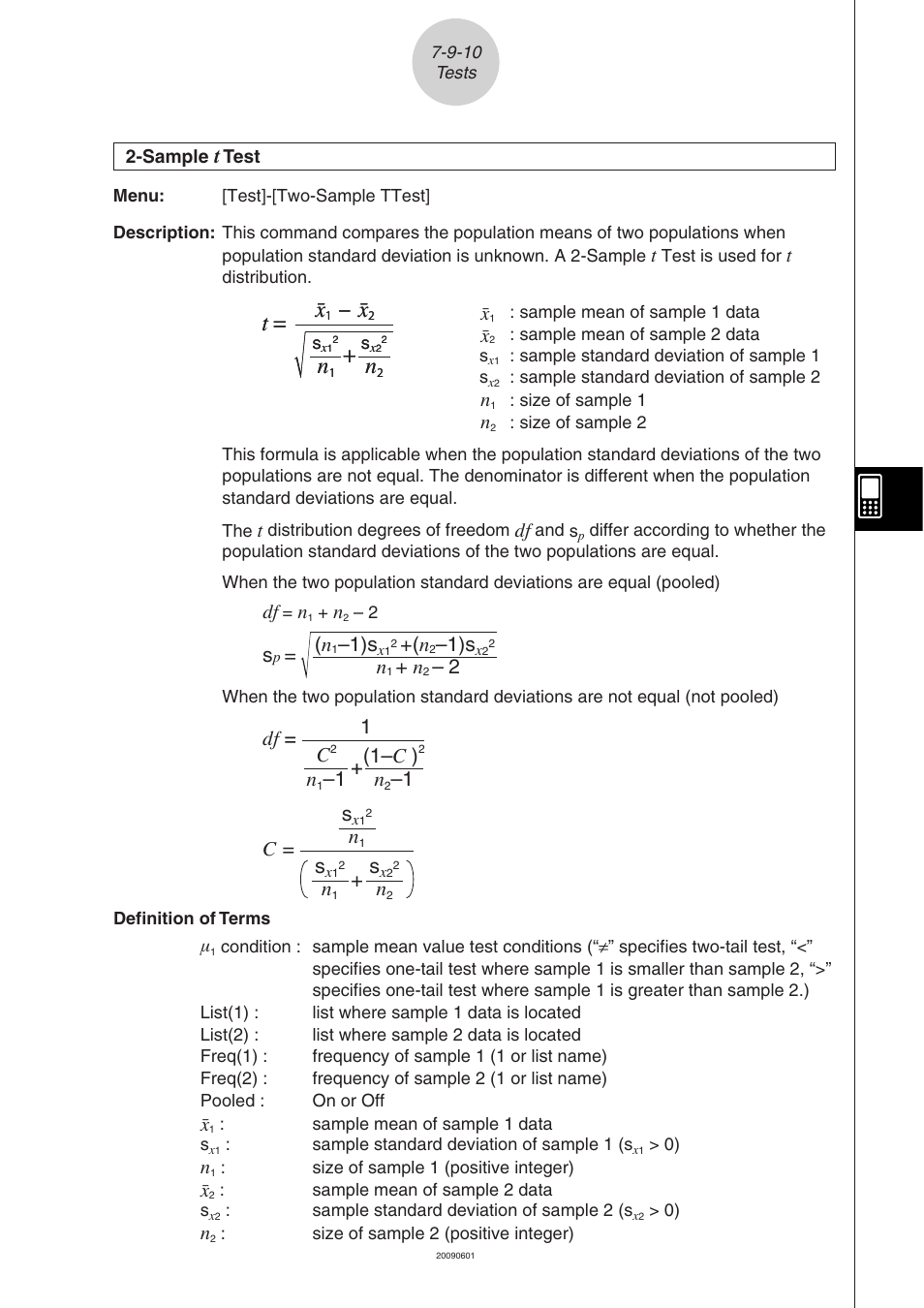 Df = 1 c, 1 + (1– c ), 1 c = n | Casio CLASSPAD 330 3.04 User Manual | Page 433 / 954