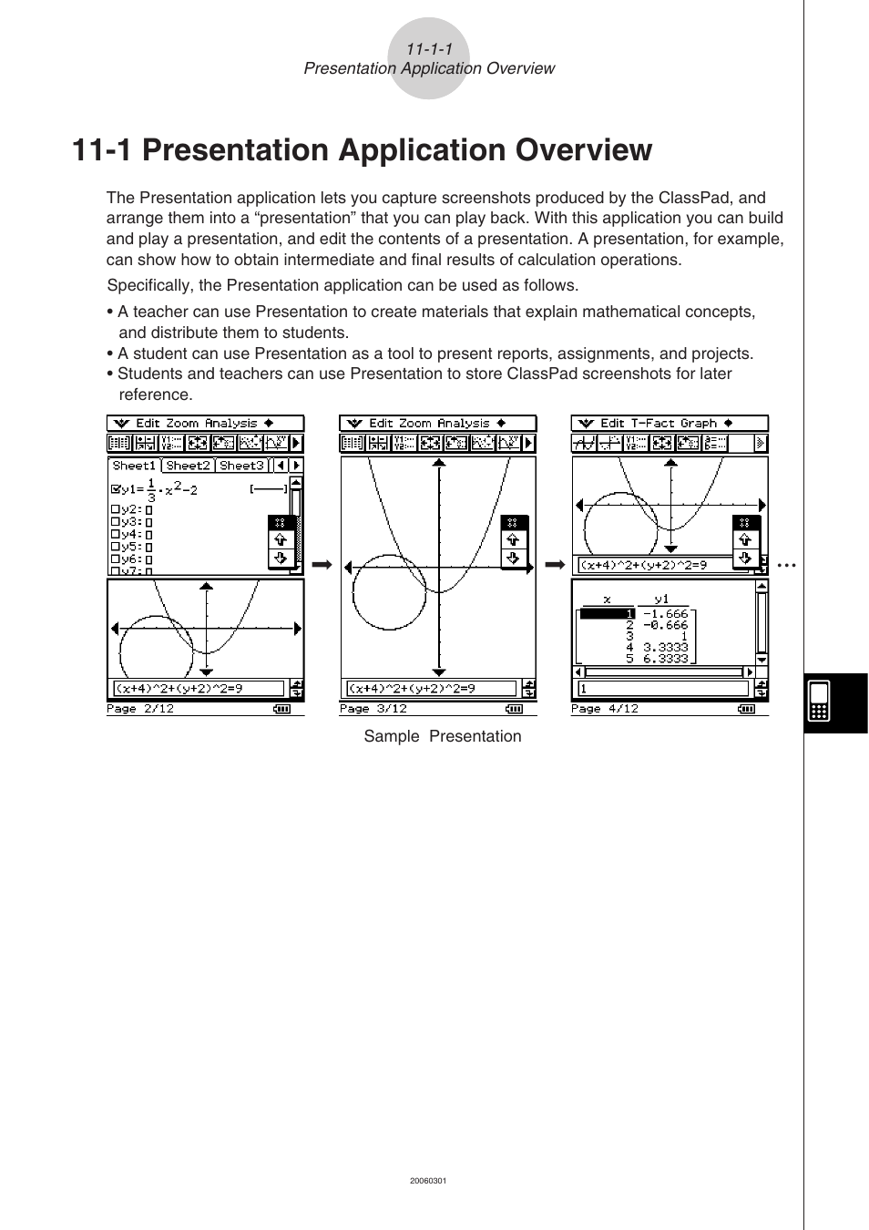 1 presentation application overview, Presentation application overview -1-1 | Casio CLASSPAD 330 3.04 User Manual | Page 607 / 954