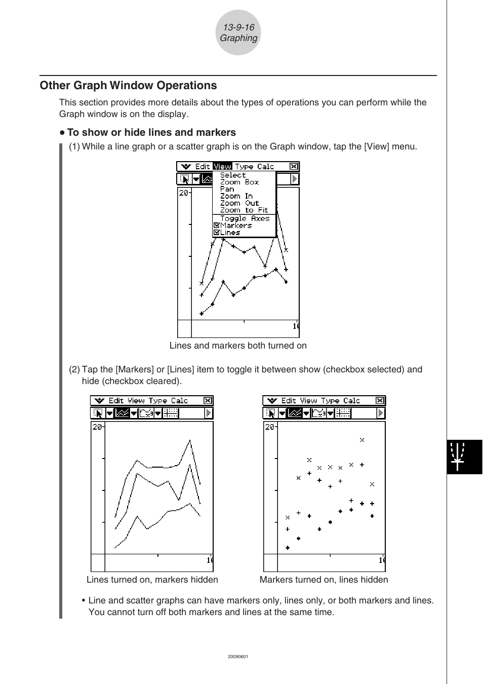 Other graph window operations -9-16, Other graph window operations | Casio CLASSPAD 330 3.04 User Manual | Page 793 / 954