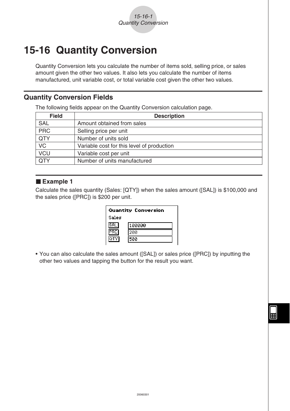 16 quantity conversion, Quantity, Conversion -16-1 | Quantity conversion fields -16-1, 16 quantity, Conversion, Quantity conversion fields | Casio CLASSPAD 330 3.04 User Manual | Page 875 / 954