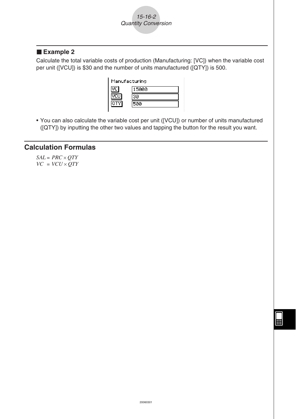 Calculation formulas -16-2, Calculation formulas | Casio CLASSPAD 330 3.04 User Manual | Page 876 / 954