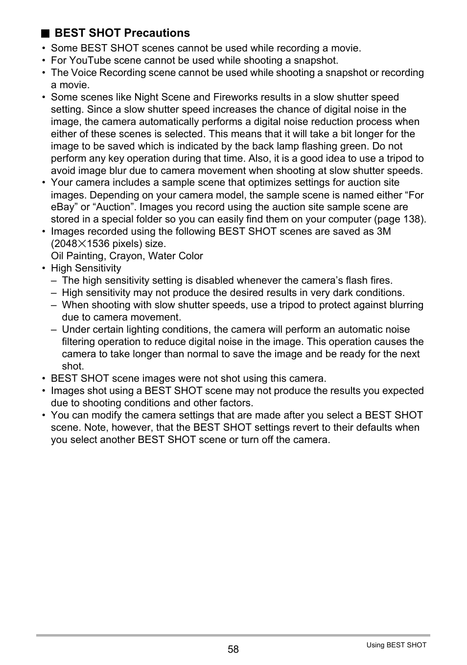 Casio EX-H15 User Manual | Page 58 / 194