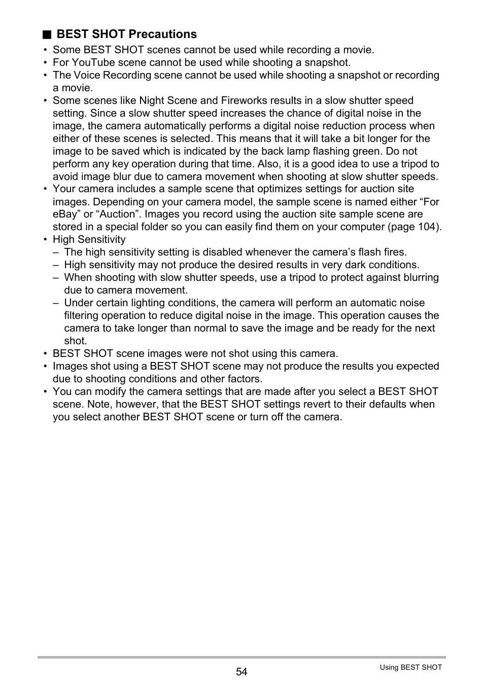 Casio EXILIM EX-ZS10 User Manual | Page 54 / 142