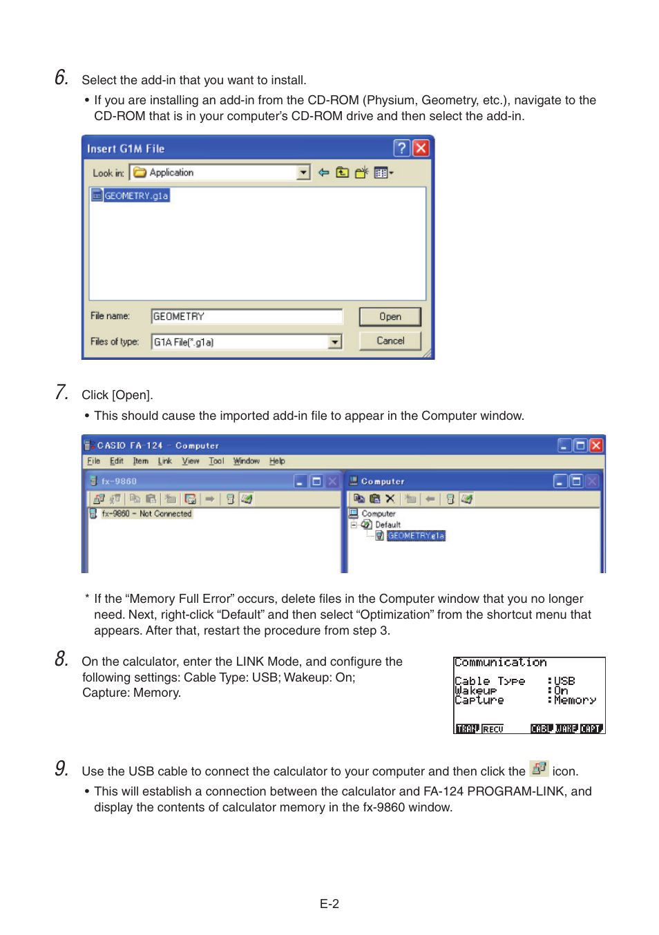 Casio FX-9860G AU E User Manual | Page 3 / 6
