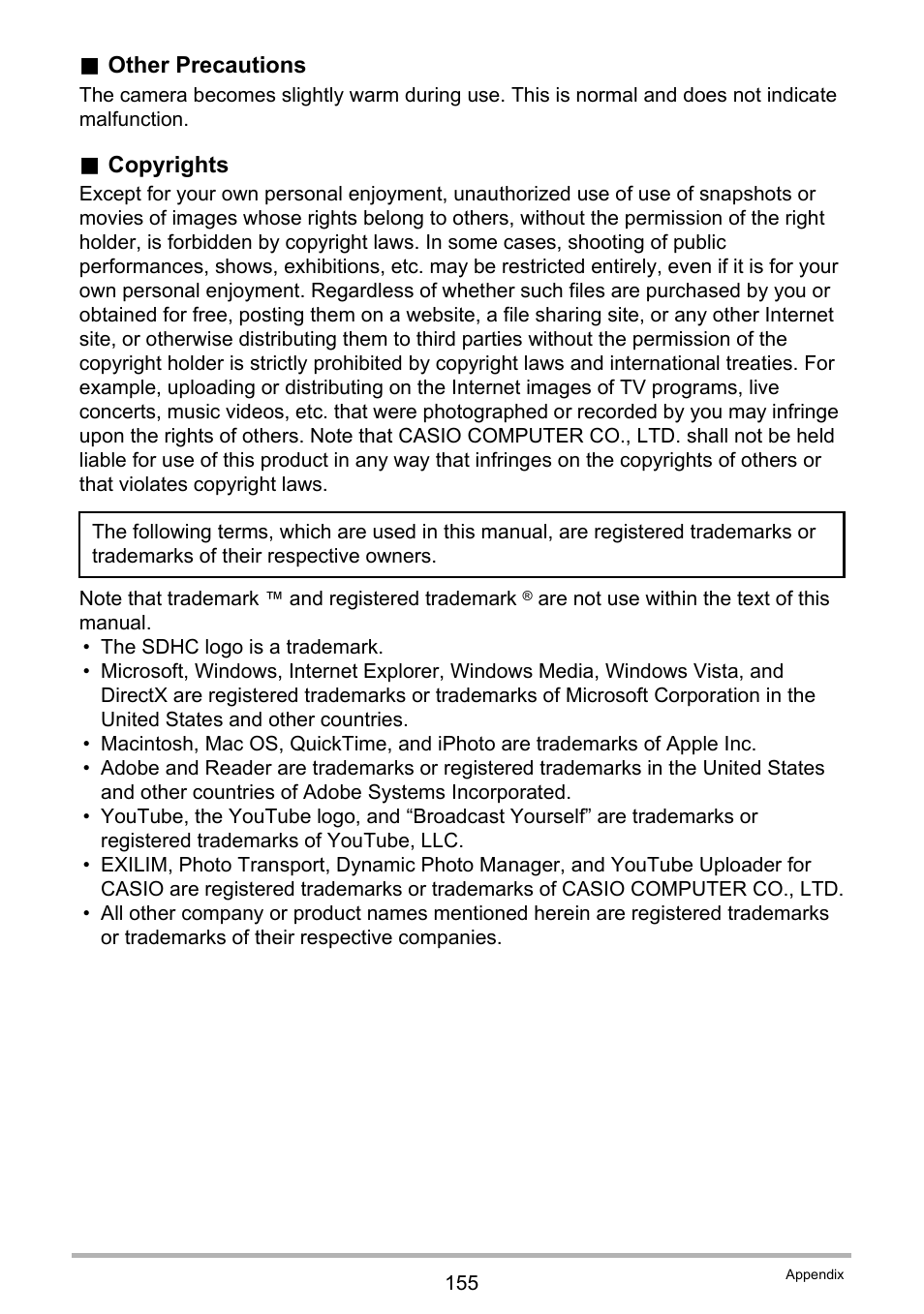 Casio EXILIM EX-Z450 User Manual | Page 155 / 191