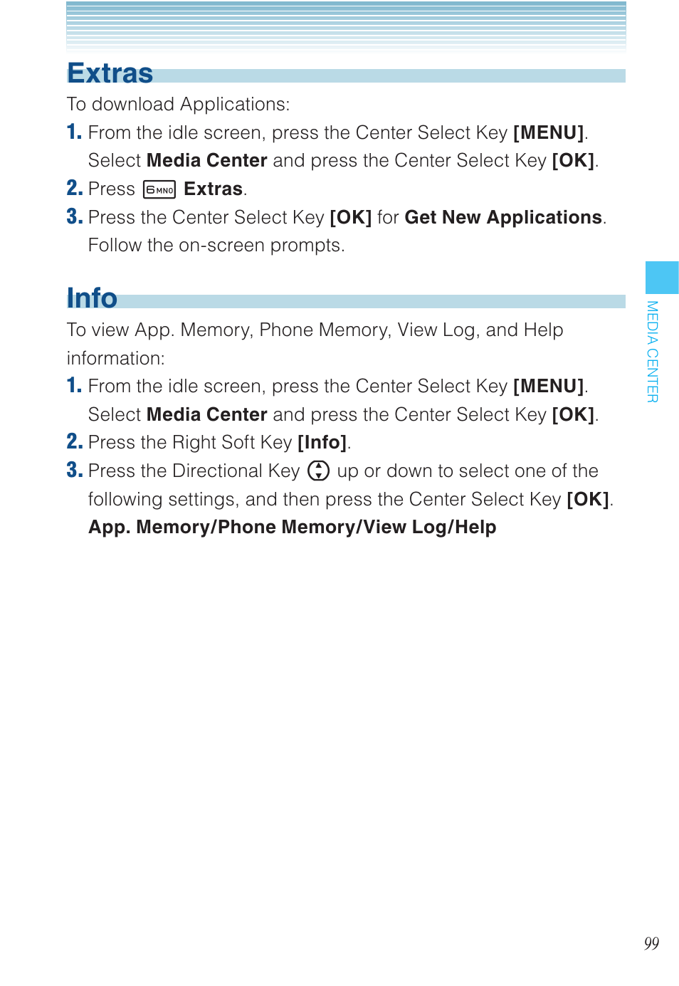 Extras, Info | Casio EXILIM C721 User Manual | Page 100 / 220