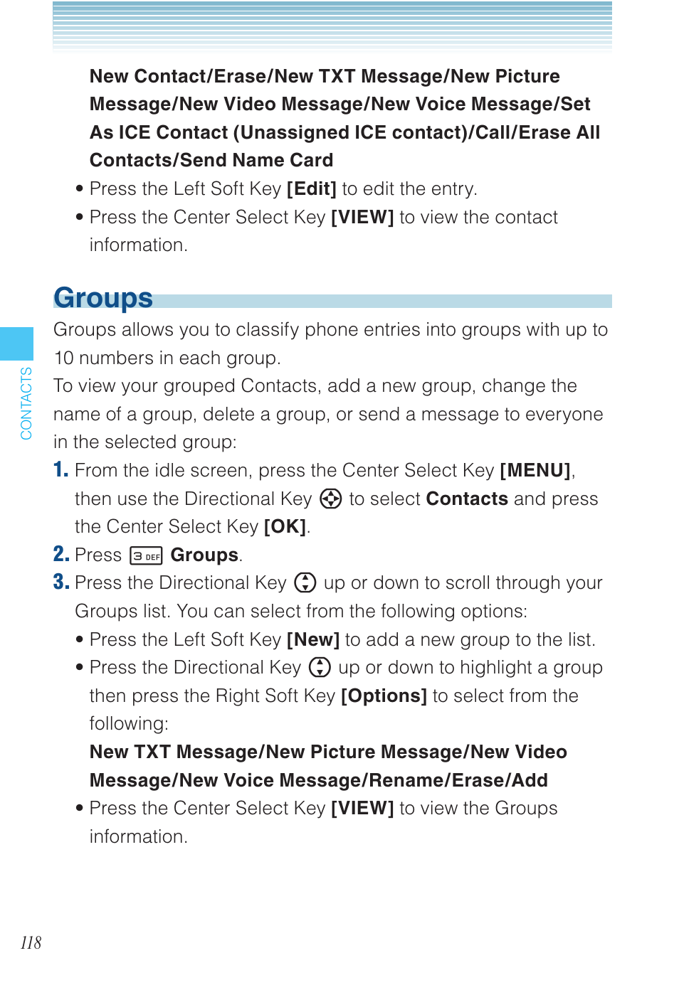 Groups | Casio EXILIM C721 User Manual | Page 119 / 220