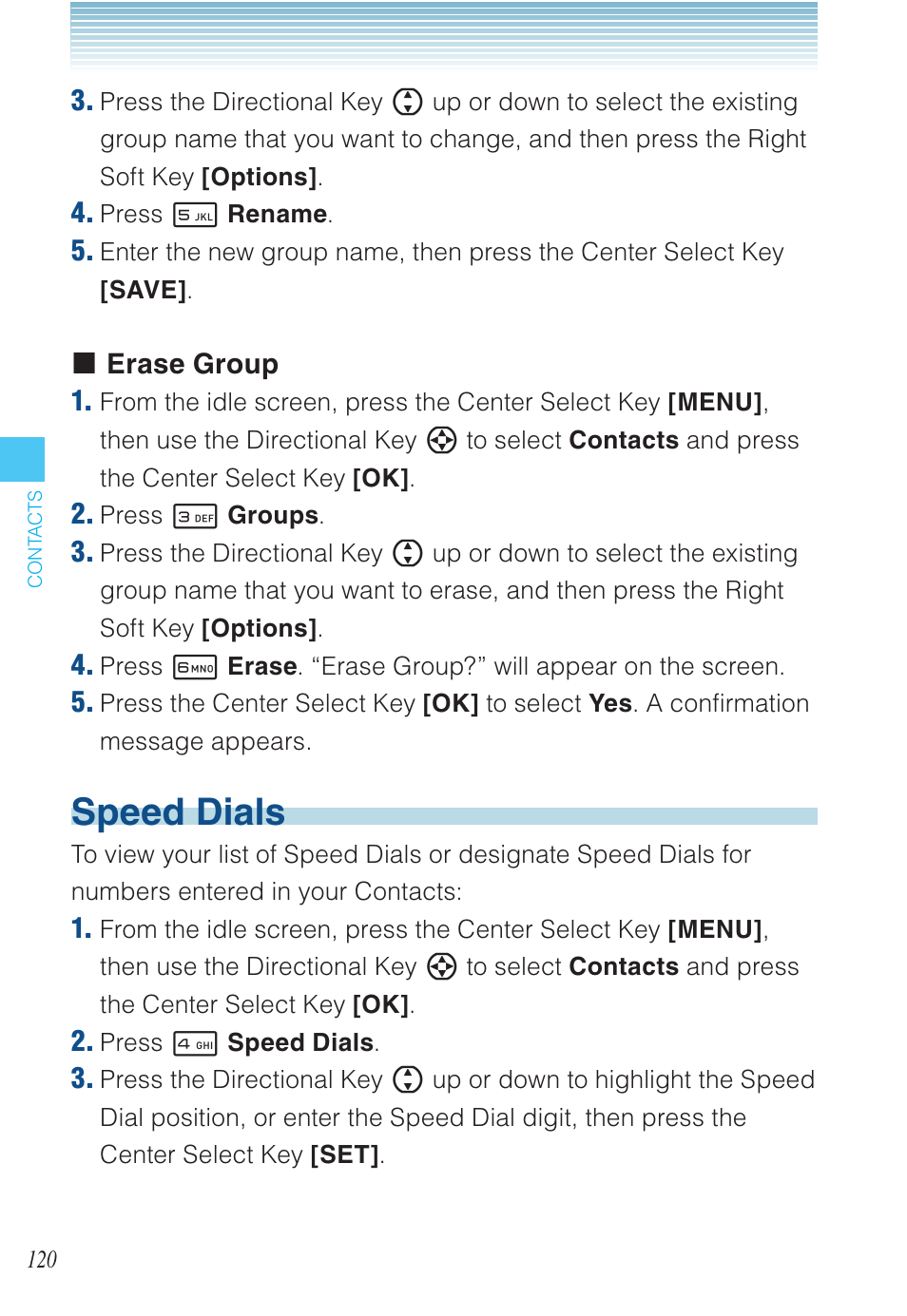 Speed dials | Casio EXILIM C721 User Manual | Page 121 / 220
