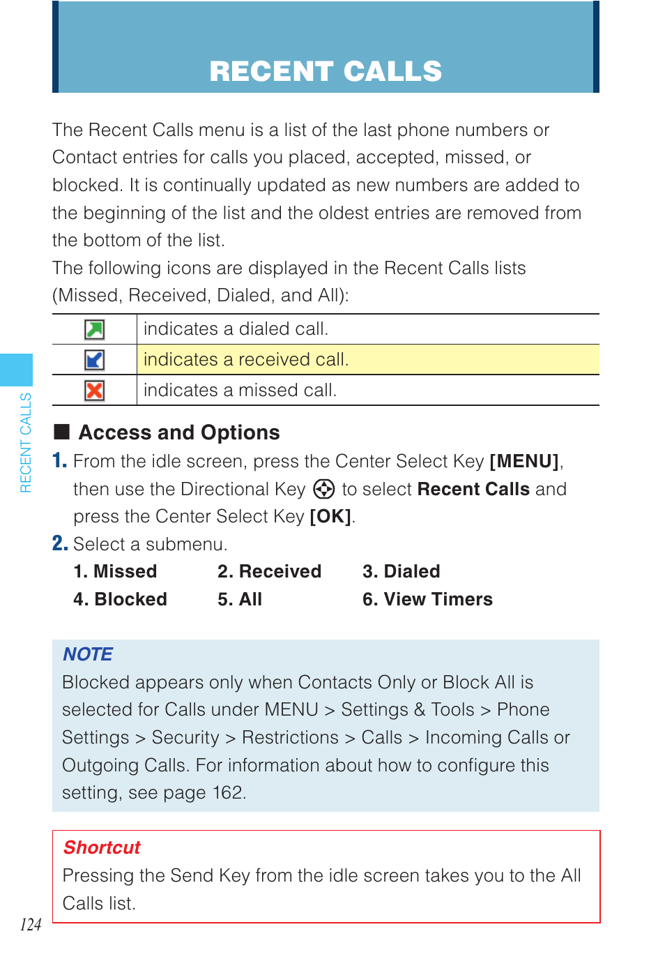 Recent calls | Casio EXILIM C721 User Manual | Page 125 / 220