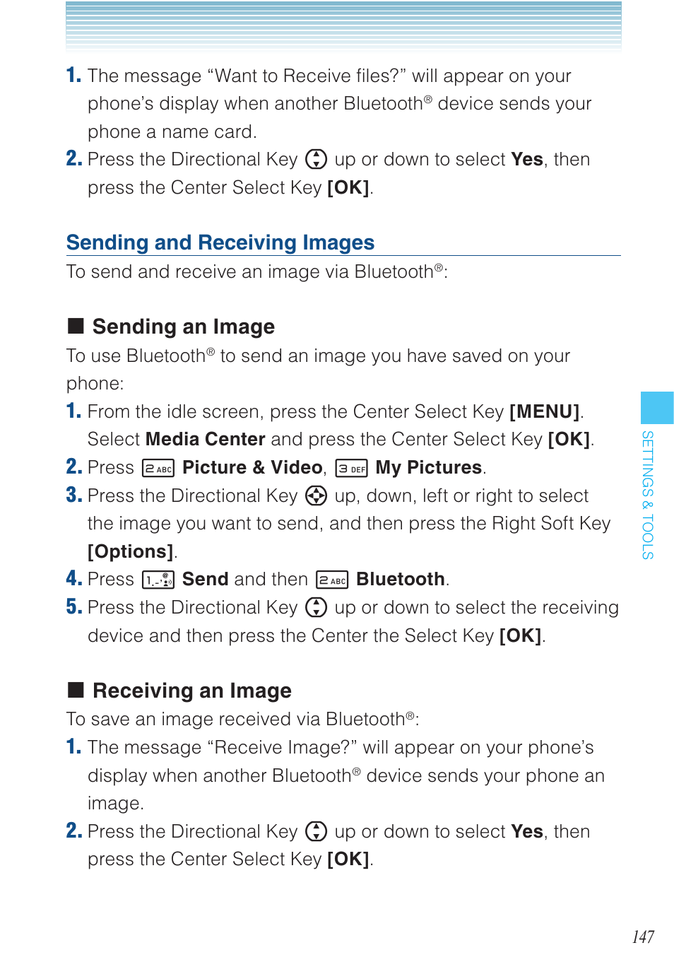 Sending and receiving images, K sending an image, K receiving an image | Casio EXILIM C721 User Manual | Page 148 / 220