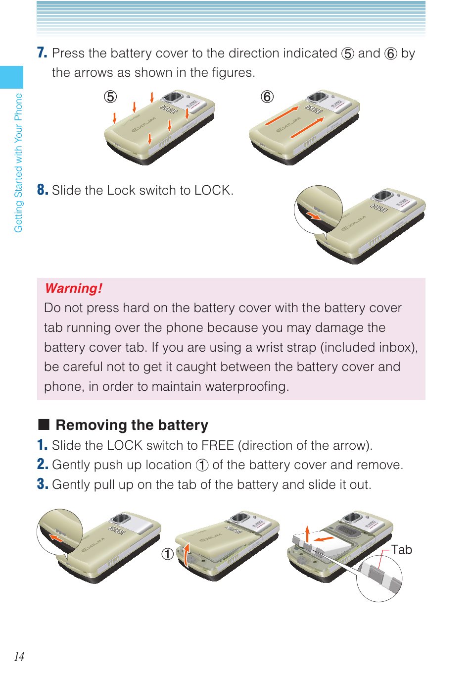 K removing the battery 1 | Casio EXILIM C721 User Manual | Page 15 / 220