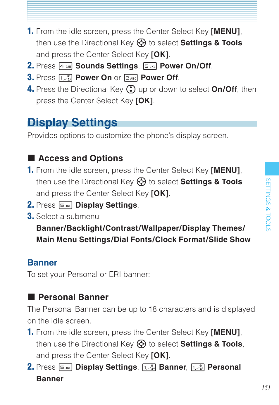 Display settings | Casio EXILIM C721 User Manual | Page 152 / 220
