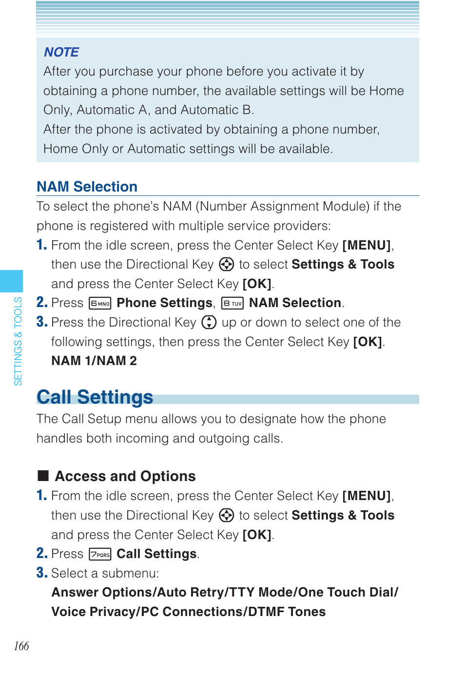 Call settings | Casio EXILIM C721 User Manual | Page 167 / 220