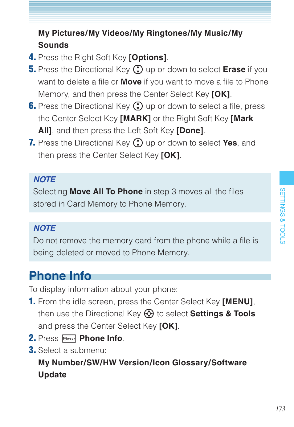 Phone info | Casio EXILIM C721 User Manual | Page 174 / 220