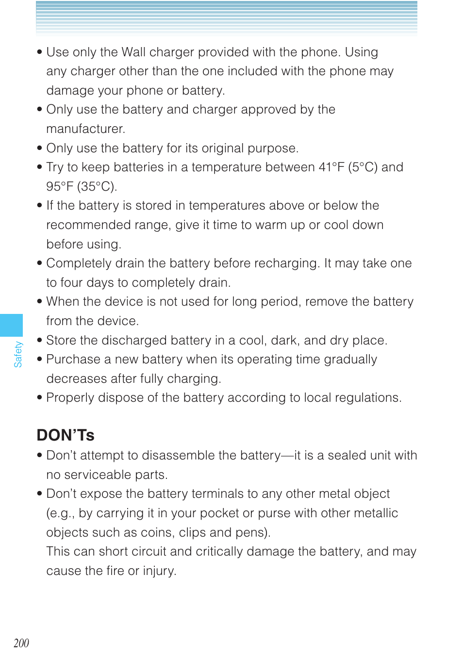 Don’ts | Casio EXILIM C721 User Manual | Page 201 / 220