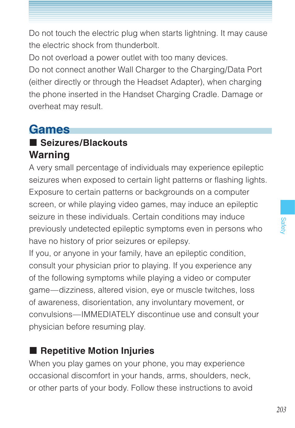 Games, Warning | Casio EXILIM C721 User Manual | Page 204 / 220