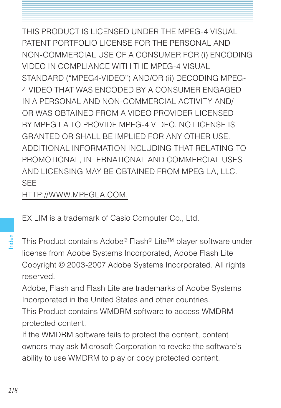 Casio EXILIM C721 User Manual | Page 219 / 220