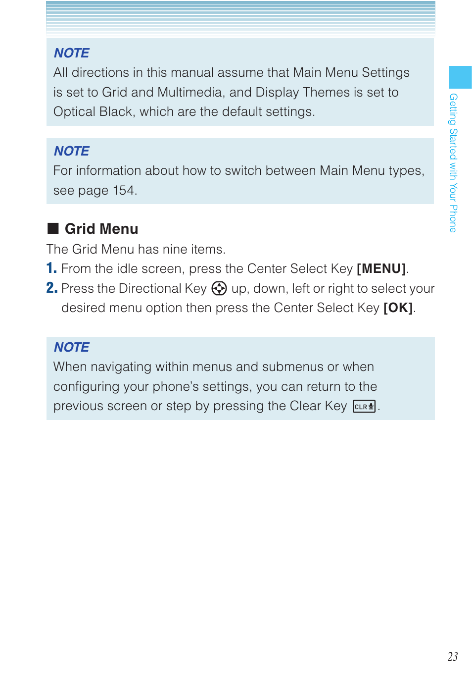 K grid menu | Casio EXILIM C721 User Manual | Page 24 / 220