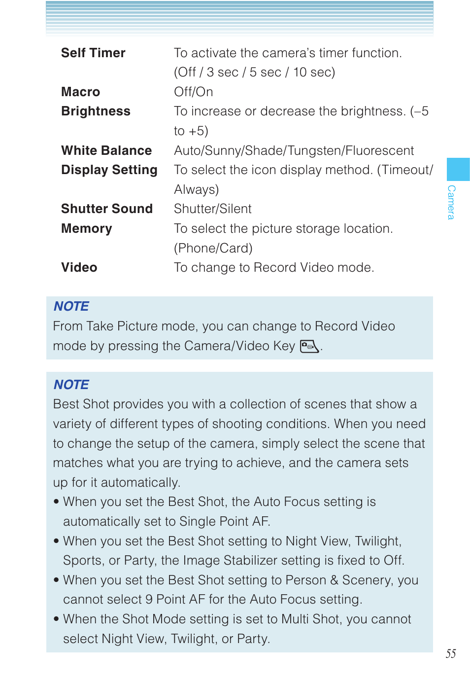 Casio EXILIM C721 User Manual | Page 56 / 220
