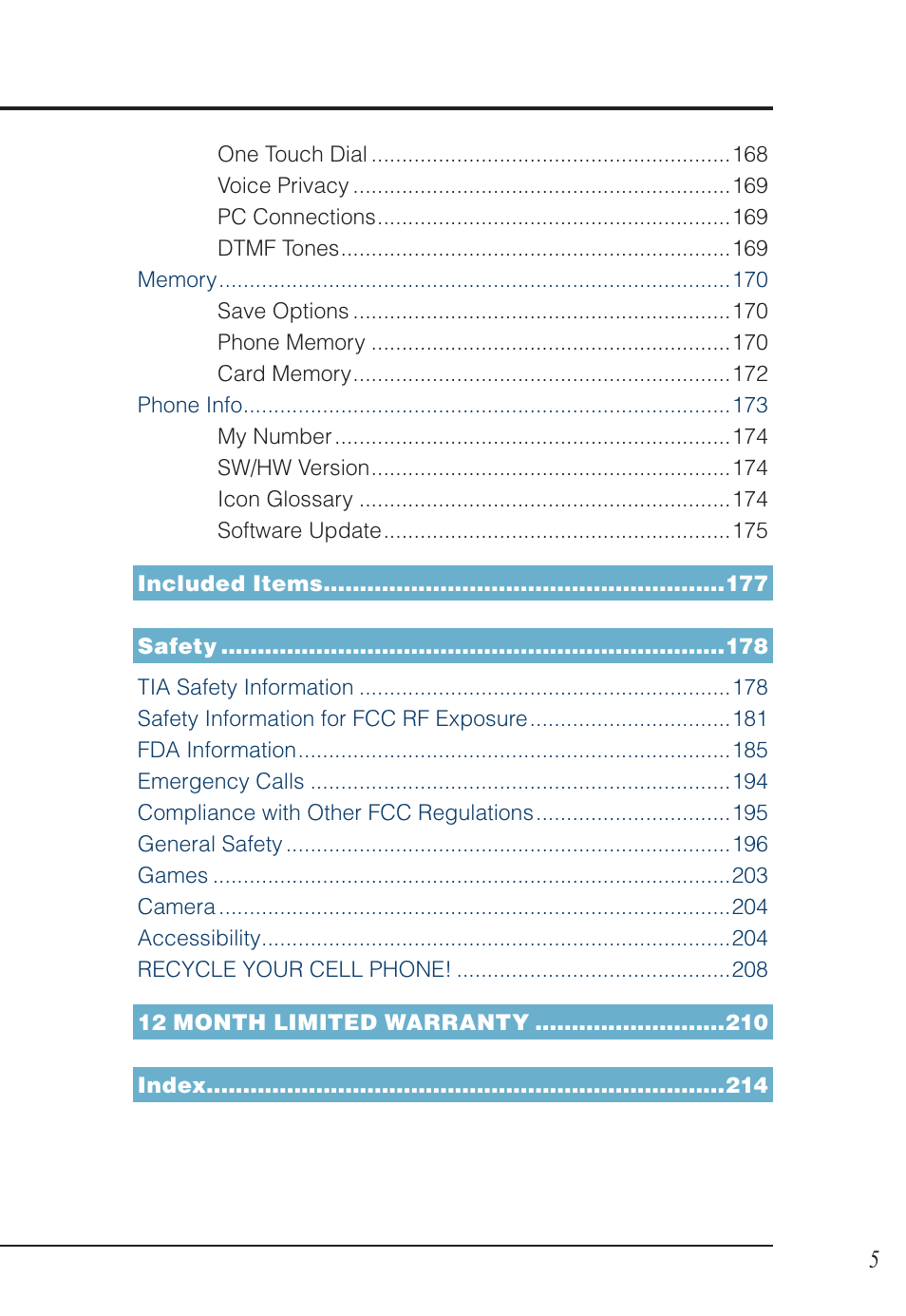 Casio EXILIM C721 User Manual | Page 6 / 220