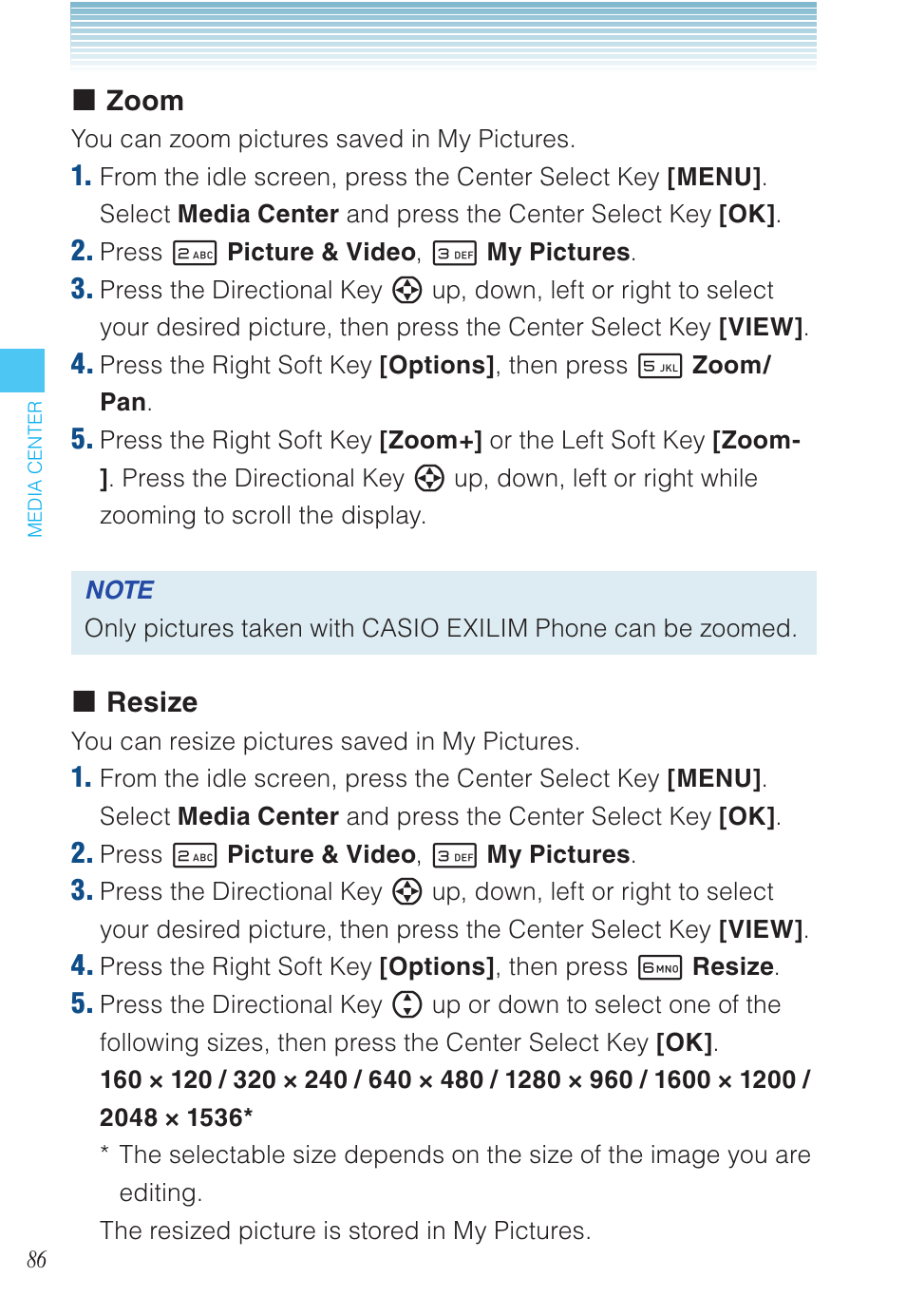 Casio EXILIM C721 User Manual | Page 87 / 220