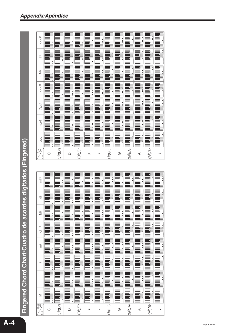 Appendix/apéndice | Casio PX300 User Manual | Page 33 / 37