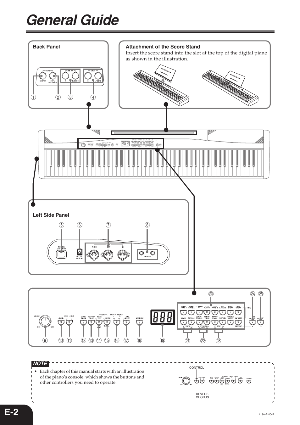 General guide | Casio PX300 User Manual | Page 4 / 37