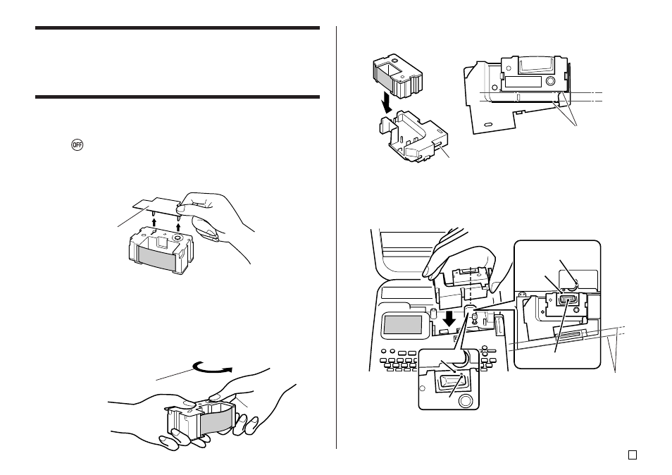 Loading and removing an ink ribbon cassette | Casio RJA514733-9 User Manual | Page 13 / 30