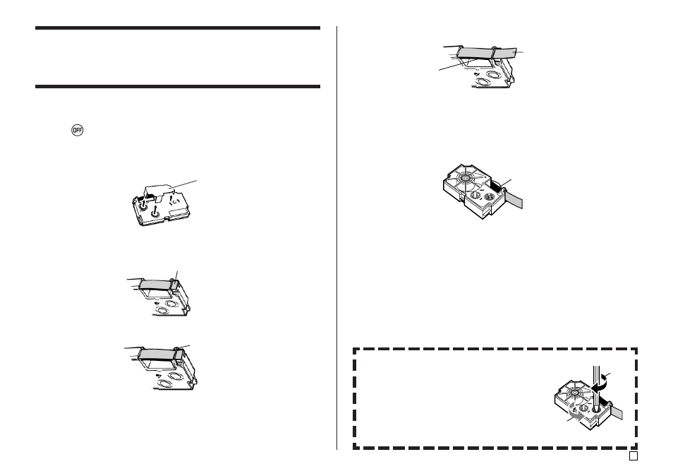 Loading and removing a tape cartridge | Casio RJA514733-9 User Manual | Page 15 / 30