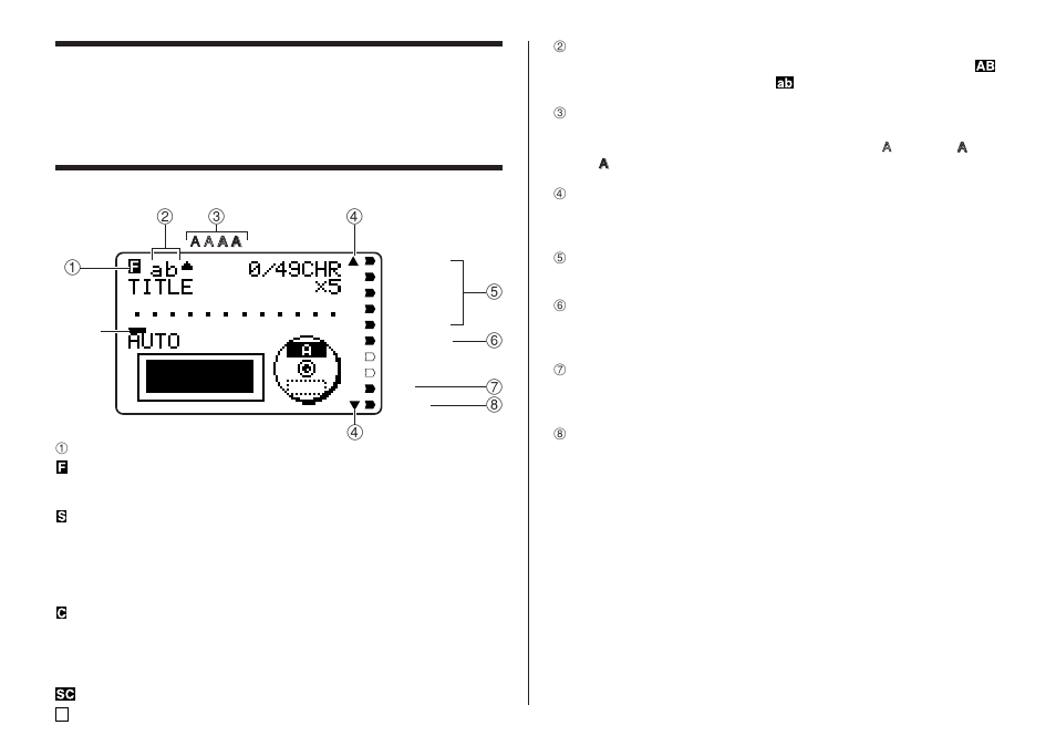 Display symbols and indicators | Casio RJA514733-9 User Manual | Page 18 / 30