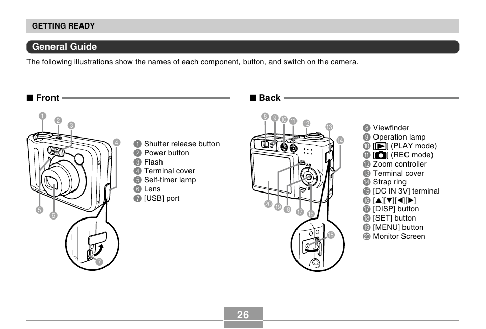 General guide | Casio R51 User Manual | Page 26 / 184