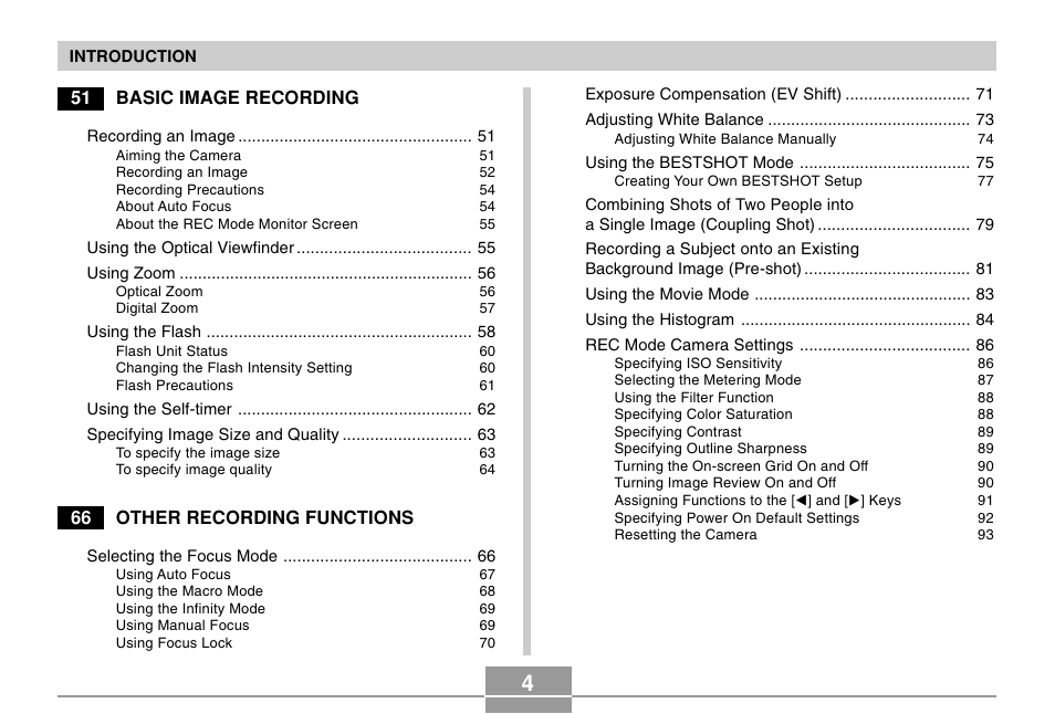 Casio R51 User Manual | Page 4 / 184