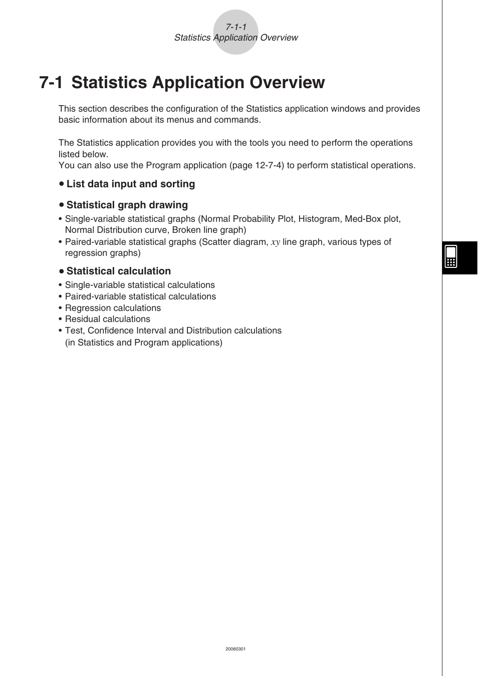 1 statistics application overview, Statistics application overview -1-1 | Casio 330 User Manual | Page 386 / 965