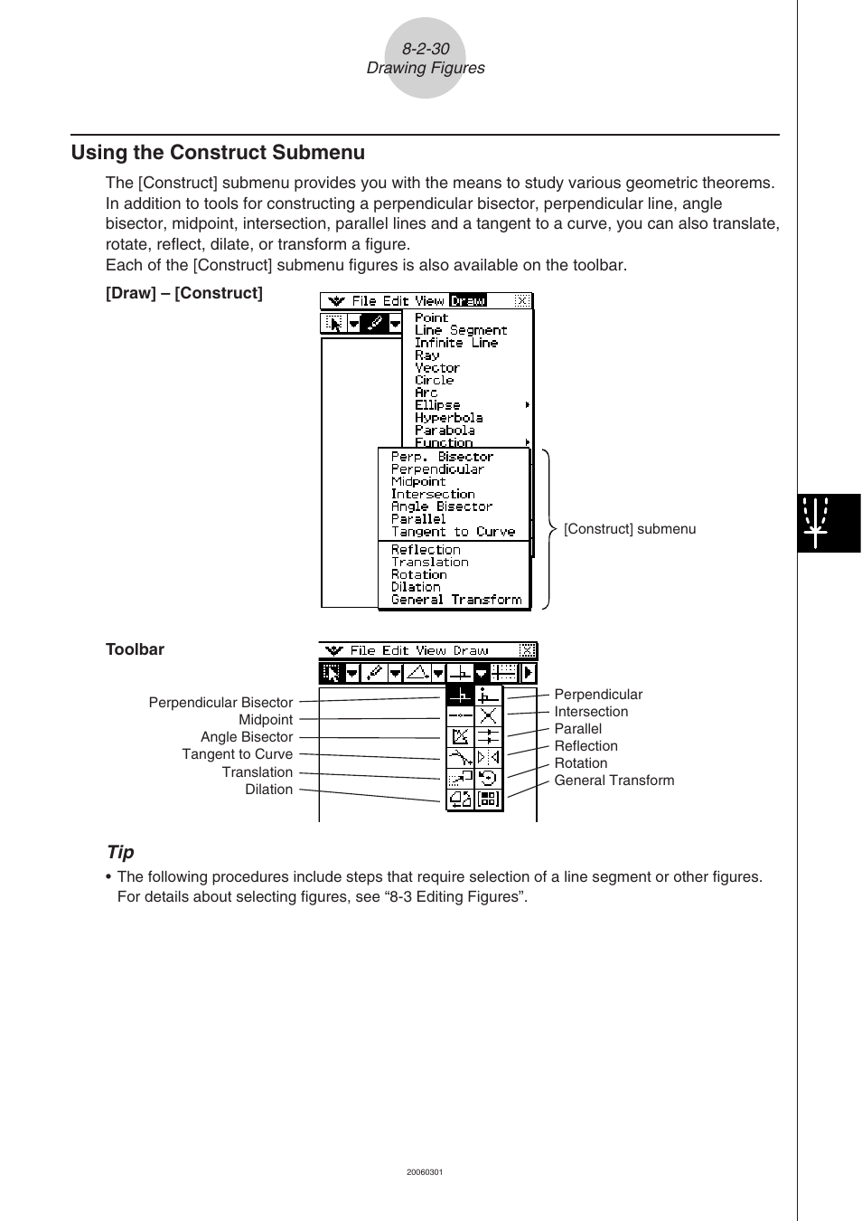 Using the construct submenu -2-30, Using the construct submenu | Casio 330 User Manual | Page 525 / 965
