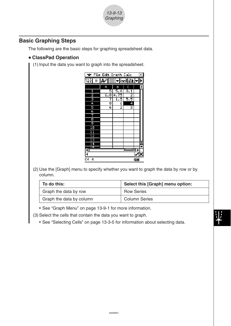 Basic graphing steps -9-13, Basic graphing steps | Casio 330 User Manual | Page 799 / 965