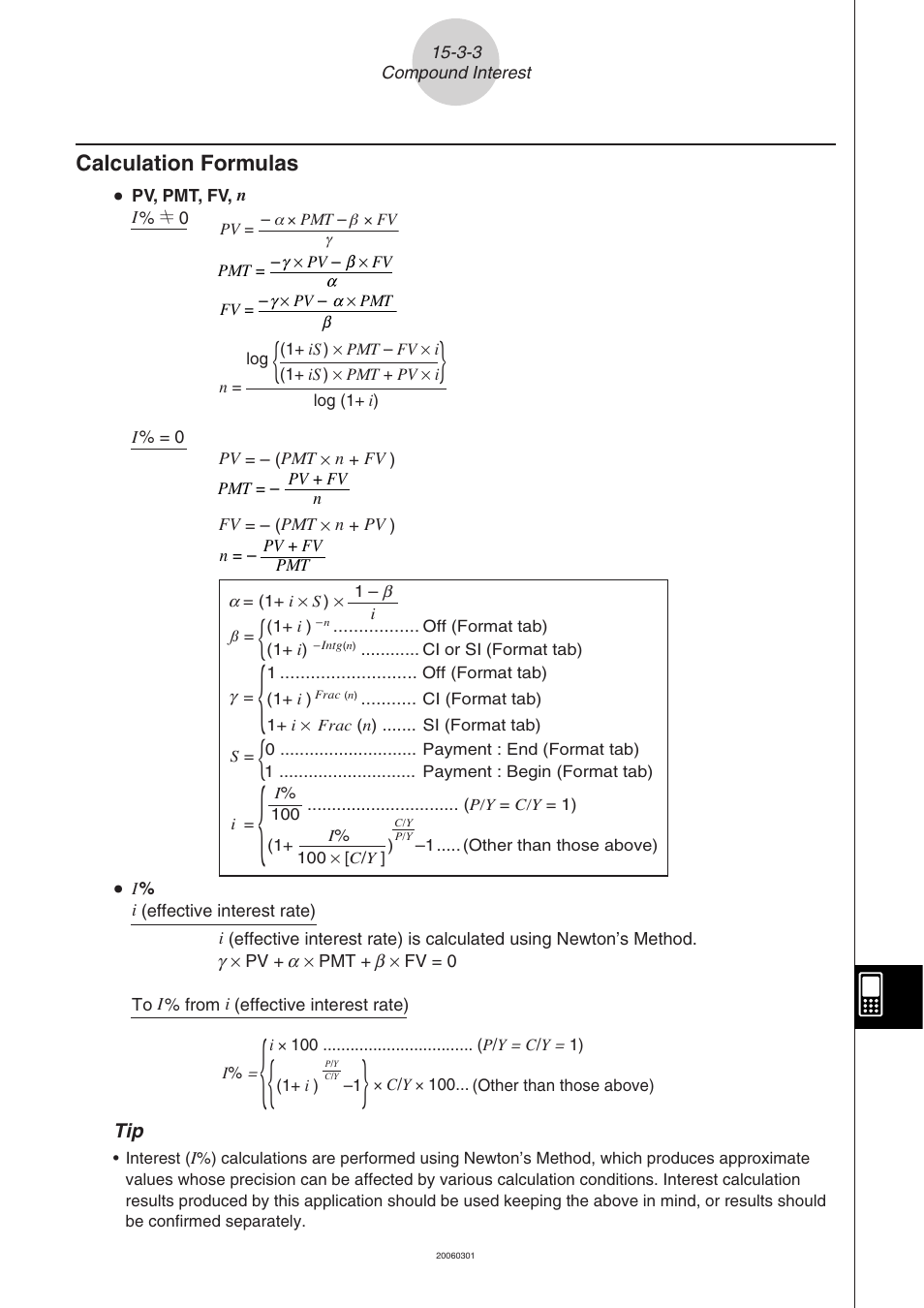 Calculation formulas -3-3 | Casio 330 User Manual | Page 854 / 965