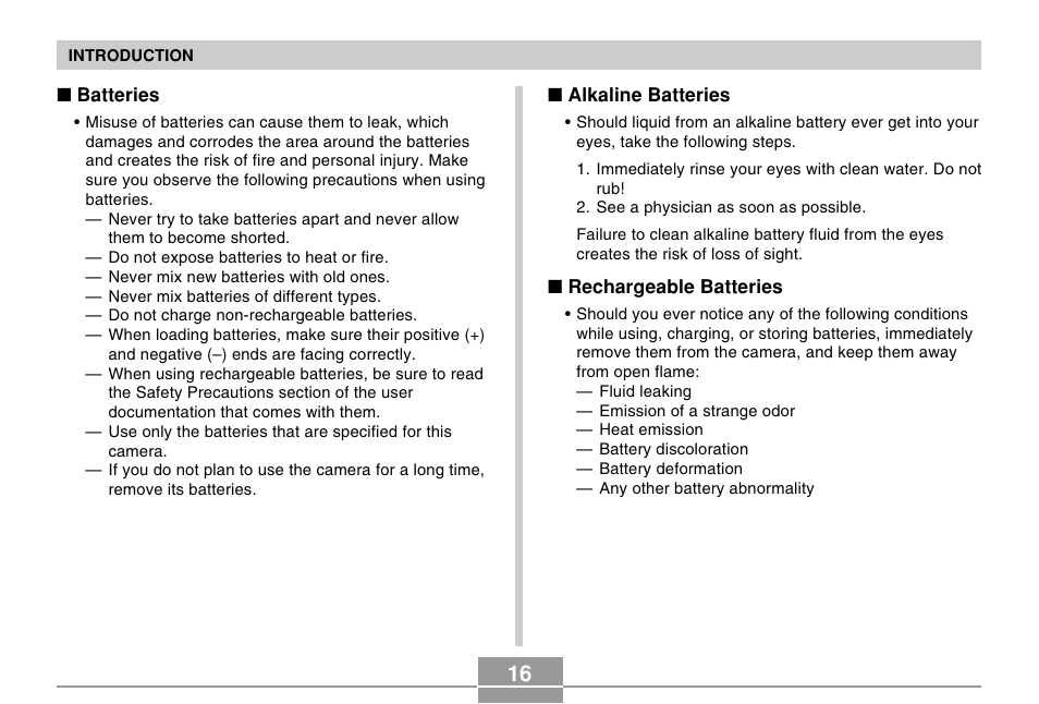 Casio EX-Z10 User Manual | Page 16 / 242