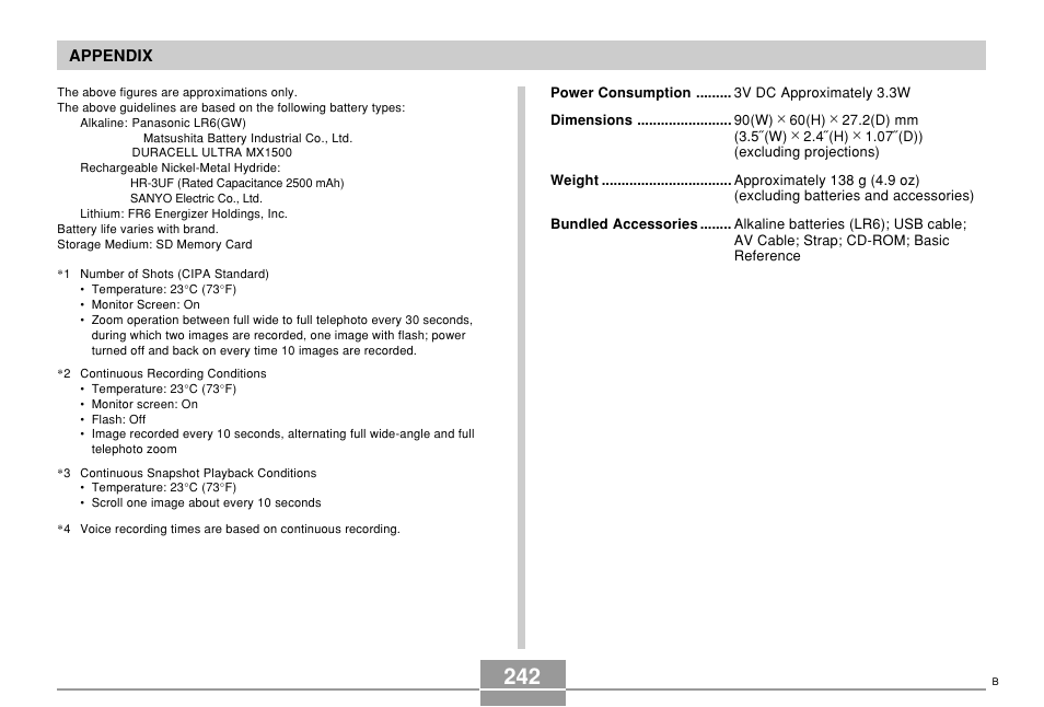 Casio EX-Z10 User Manual | Page 242 / 242
