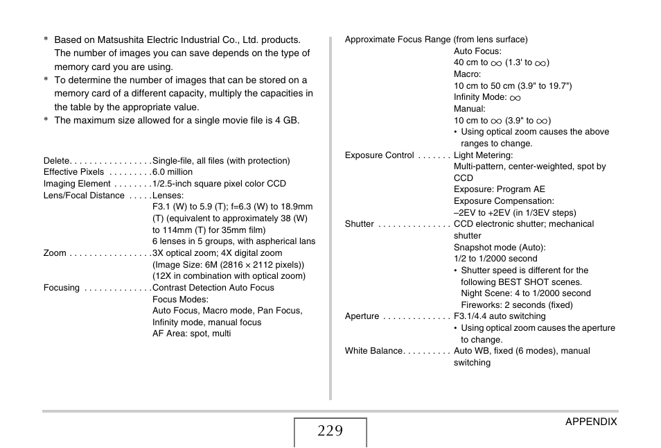 Casio EX-Z65 User Manual | Page 229 / 233