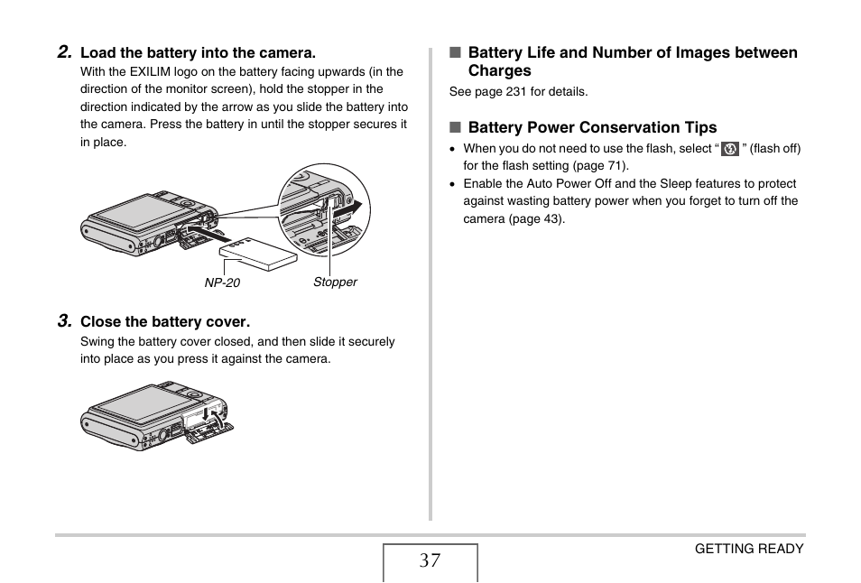Casio EX-Z65 User Manual | Page 37 / 233