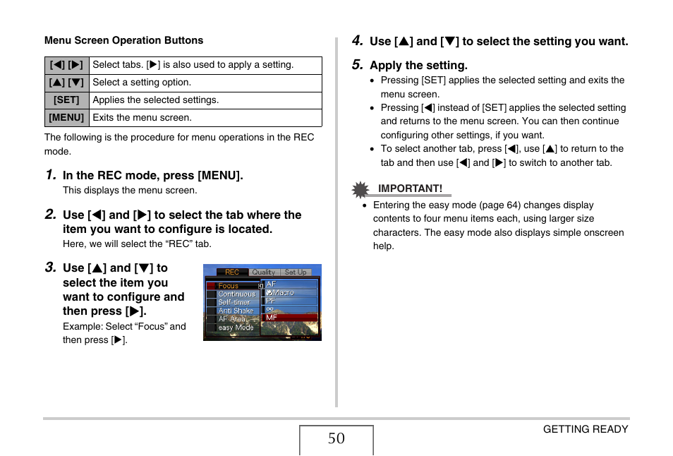 Casio EX-Z65 User Manual | Page 50 / 233