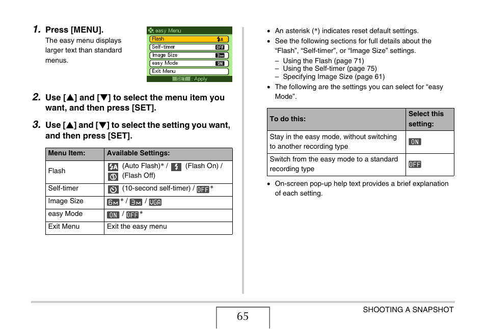 Casio EX-Z65 User Manual | Page 65 / 233