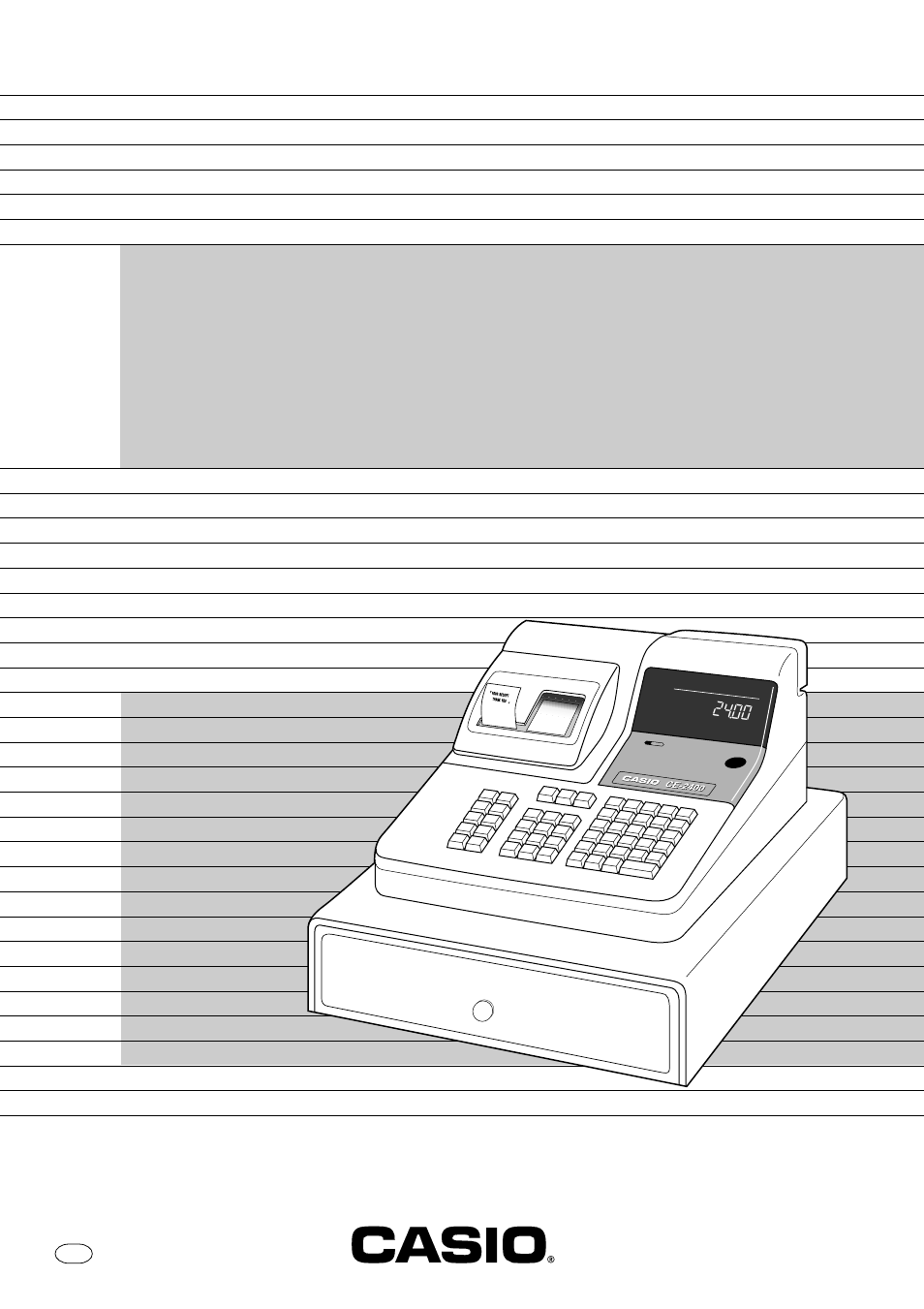 Casio CE-2400 User Manual | 88 pages